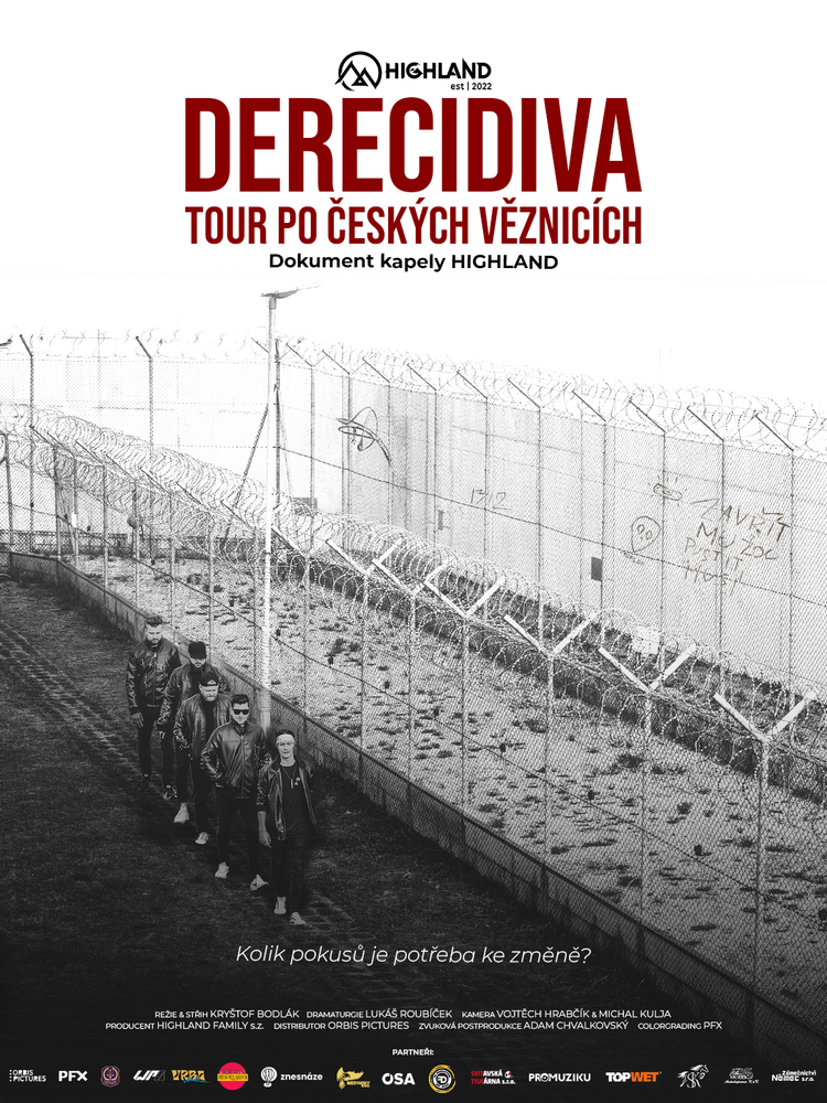 Podepsaný plakát A3 dokumentu DERECIDIVA var. 1